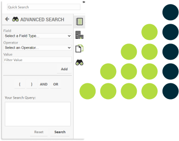 Productivity: A screenshot of InfoLog Electronic Logbooks advanced search tool